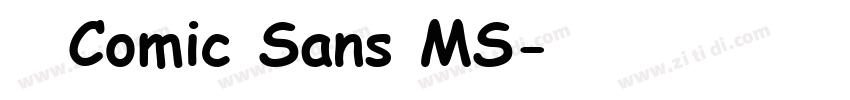 微软Comic Sans MS字体转换